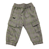 DANIELE ALESSANDRINI pantalone tinta unita con microfantasia Bianco per Neonato 1291P0062 BIANCO DANIELE ALESSANDRINI 