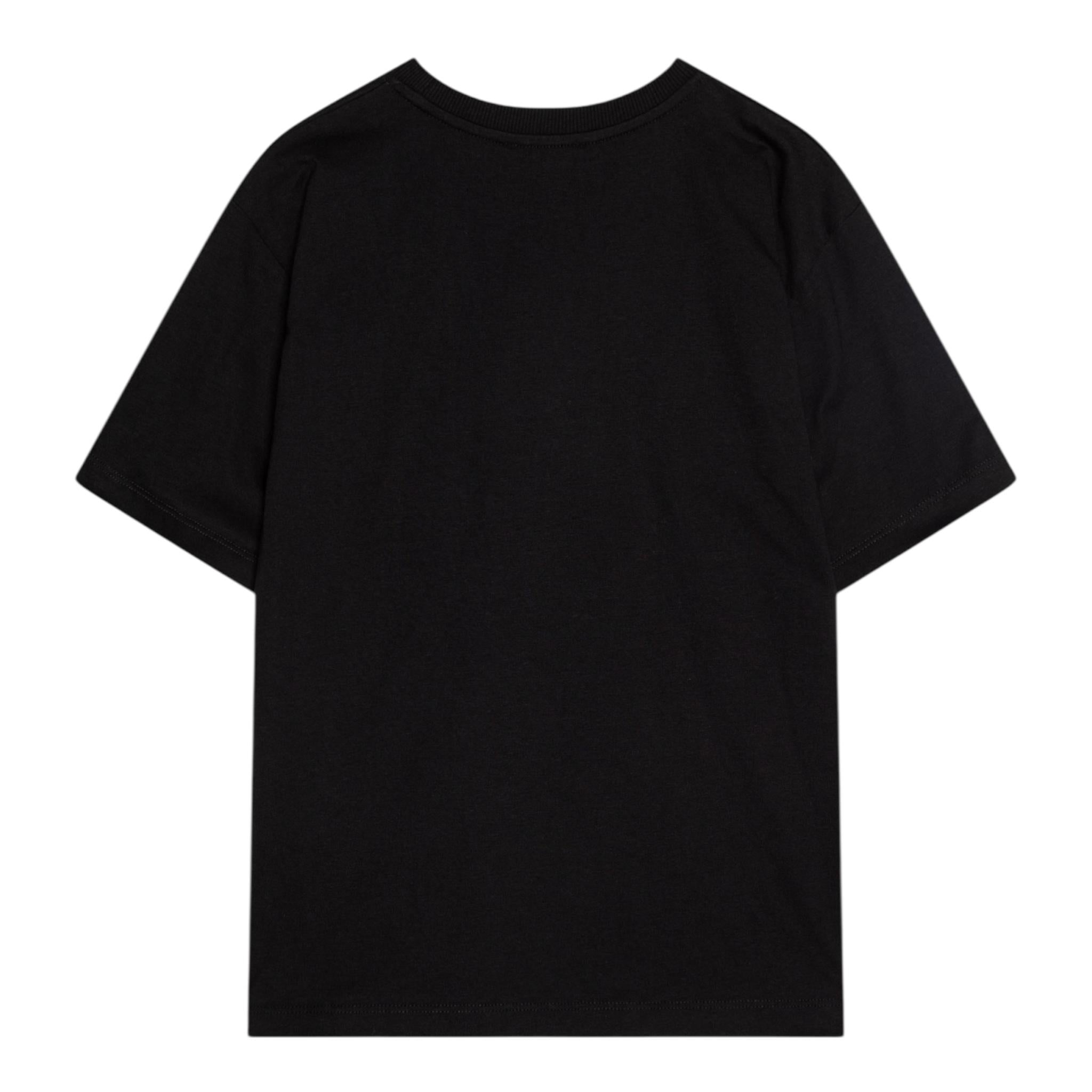 Moschino T-Shirt Girocollo Tinta Unita con Stampa per Bambino HRM050 NERO MOSCHINO 