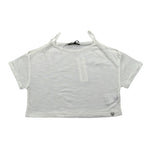 Please Top Mezza Manica Tinta Unita per Bambina MBG3030G72 BIANCO PLEASE 