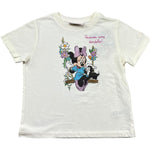 Saint Barth T-Shirt Girocollo Tinta Unita con Stampa per Bambina MINNIE PANNA SAINT BARTH 