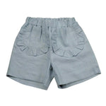 La Stupenderia Short Tinta Unita con Elastico In Vita per Bambina TJBR74XJ AZZURRO LA STUPENDERIA 