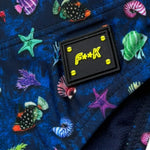 F**K Costume Modello Slip Tinta Unita con Stampa per Bambino FJ244030X13 BLU F**K 