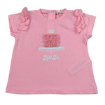 Liu Jo T-Shirt Tinta Unita con Stampa per Neonata HA4078J5003 ROSA LIU JO 