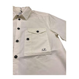 C.P. Company Camicia Mezza Manica Tinta Unita per Bambino CUC008 PANNA C.P. COMPANY 