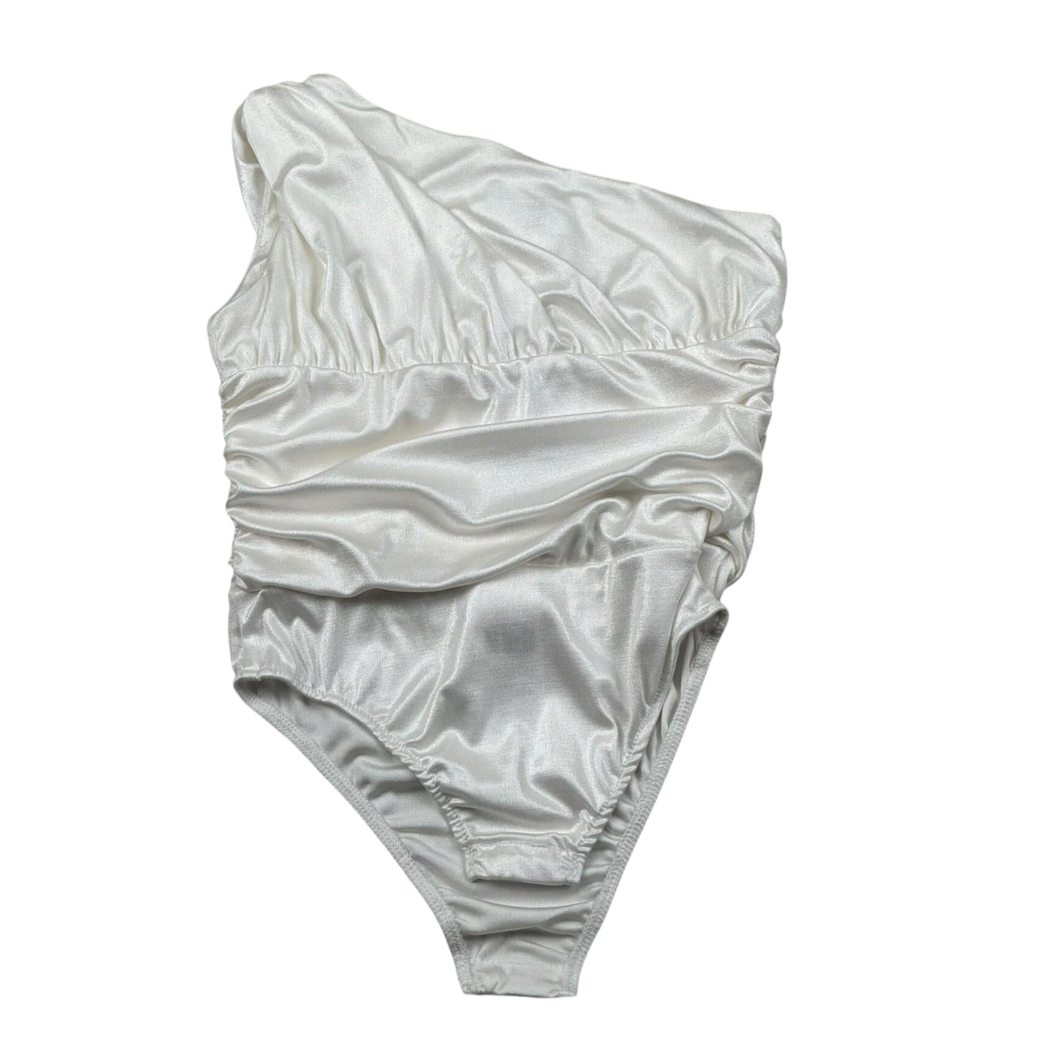 Fun & Fun Body Tinta Unita Monospalla per Bambina FNCJBD01012X BIANCO FUN & FUN 