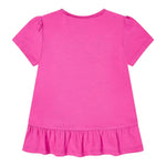 Guess T-Shirt Girocollo Tinta Unita con Logo per Neonata K5GI10K6YW4N FUXIA GUESS 