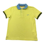 Sun68 Polo Mezza Manica Tinta Unita per Bambino CPA35316 GIALLO SUN68 