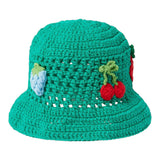 Stella Mccartney Cappello Tinta Unita In Maglia con Applicazioni per Bambino TW0B17 VERDE STELLA McCARTNEY 