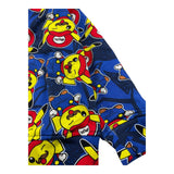 Mousse Felpa Tinta Unita con Cappuccio E Stampa per Bambino PIKAMARIOF BLU MOUSSE 