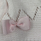 Bimbalo' Cappello tinta unita con Ricami Rosa per Neonata 7579 ROSA BIMBALO' 