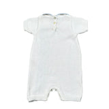 Scaldacuore Pagliaccetto Tinta Unita In Maglia per Neonata PS02PE24 BIANCO SCALDACUORE 