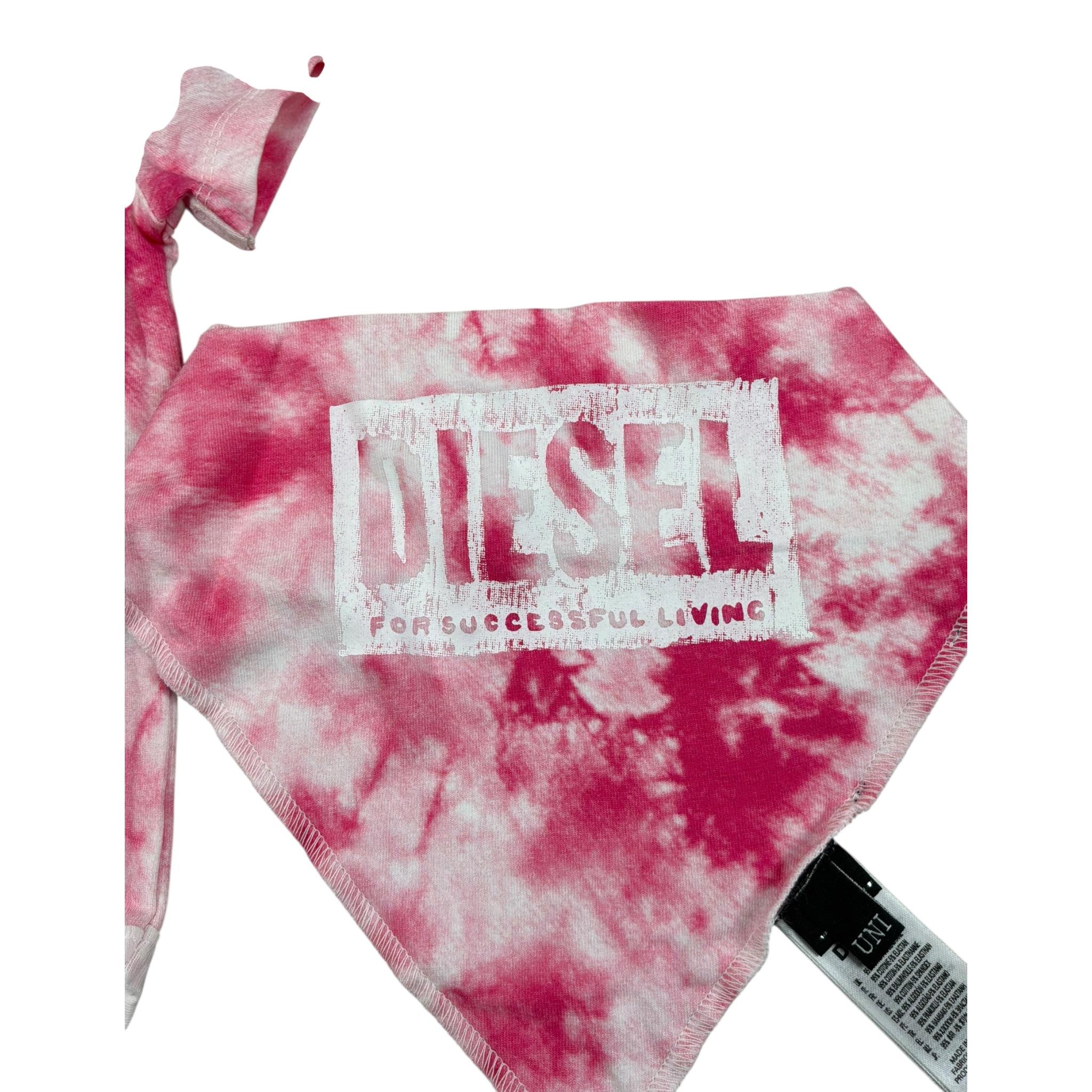 Diesel Set 3 Pezzi Body-Bevetta-Cappello Rosa per Neonata N00027F ROSA DIESEL 