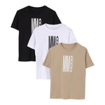 Maison Margiela Set 3 T-Shirt Tricolore per Bambino M60807 BIANCO MAISON MARGIELA 