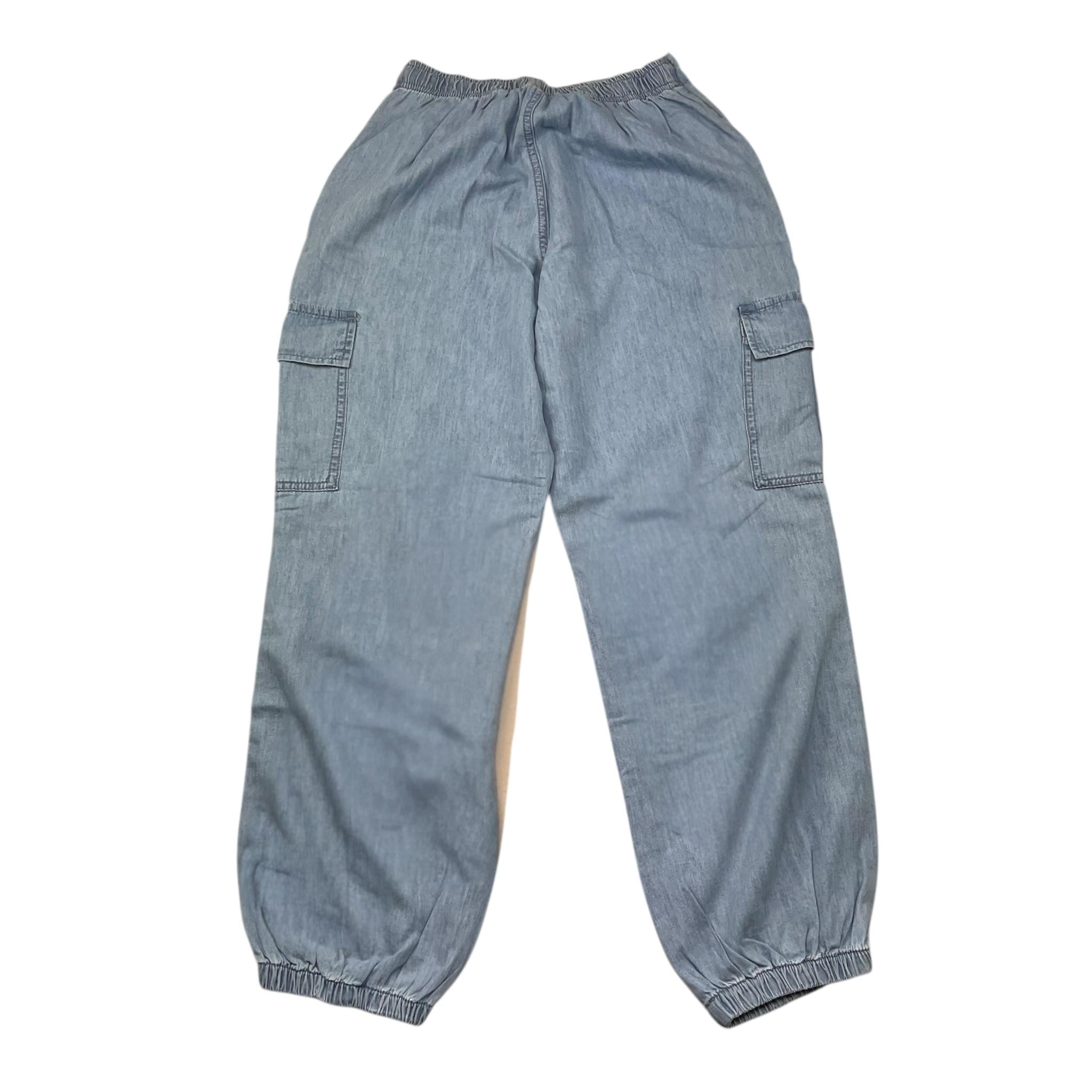 Liu Jo Pantalone Tinta Unita In Denim con Elastico In Vita per Bambina GA5109 AZZURRO LIU JO 