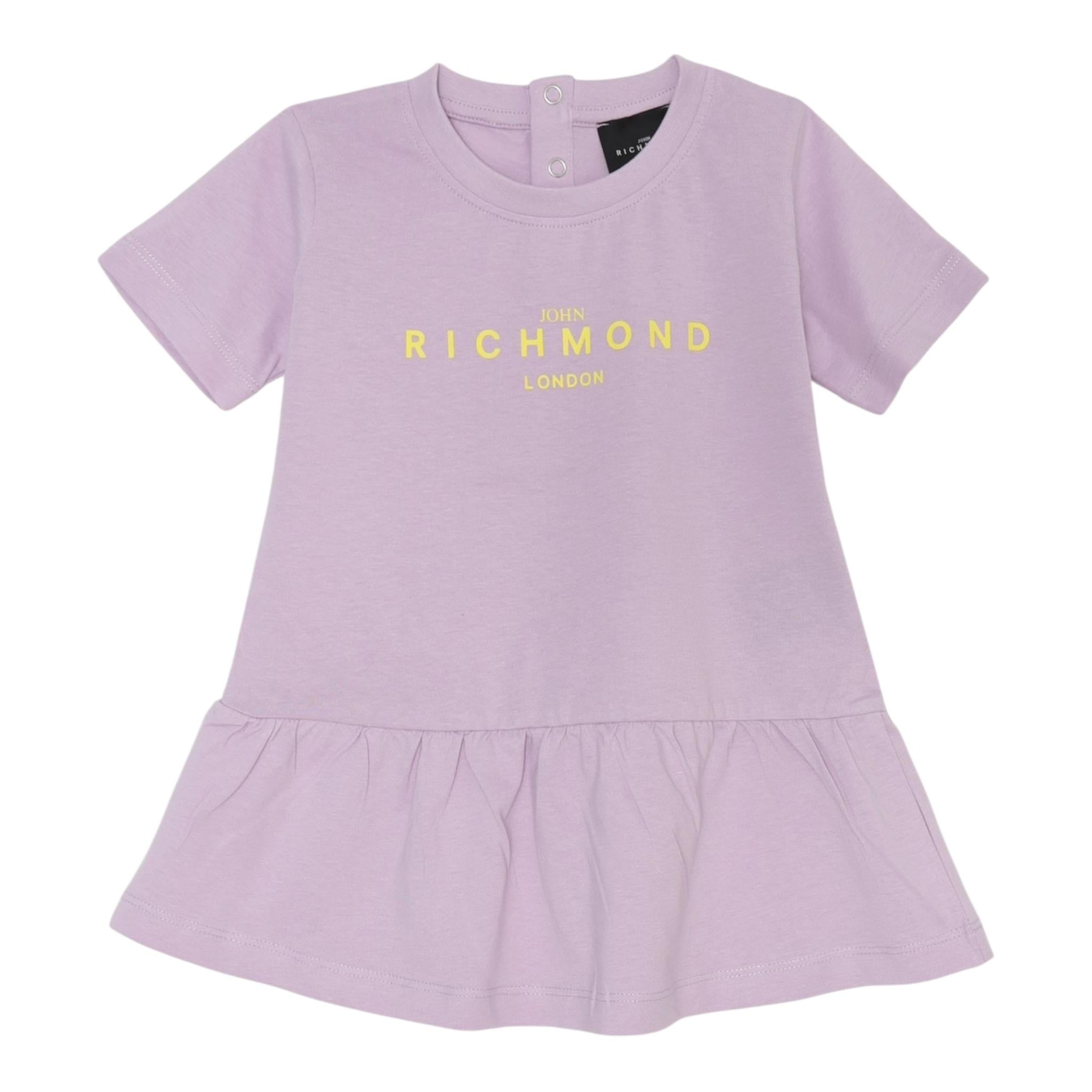 John Richmond Abito tinta unita con Stampa Lilla per Neonata RIP25005VEXXX LILLA JOHN RICHMOND 