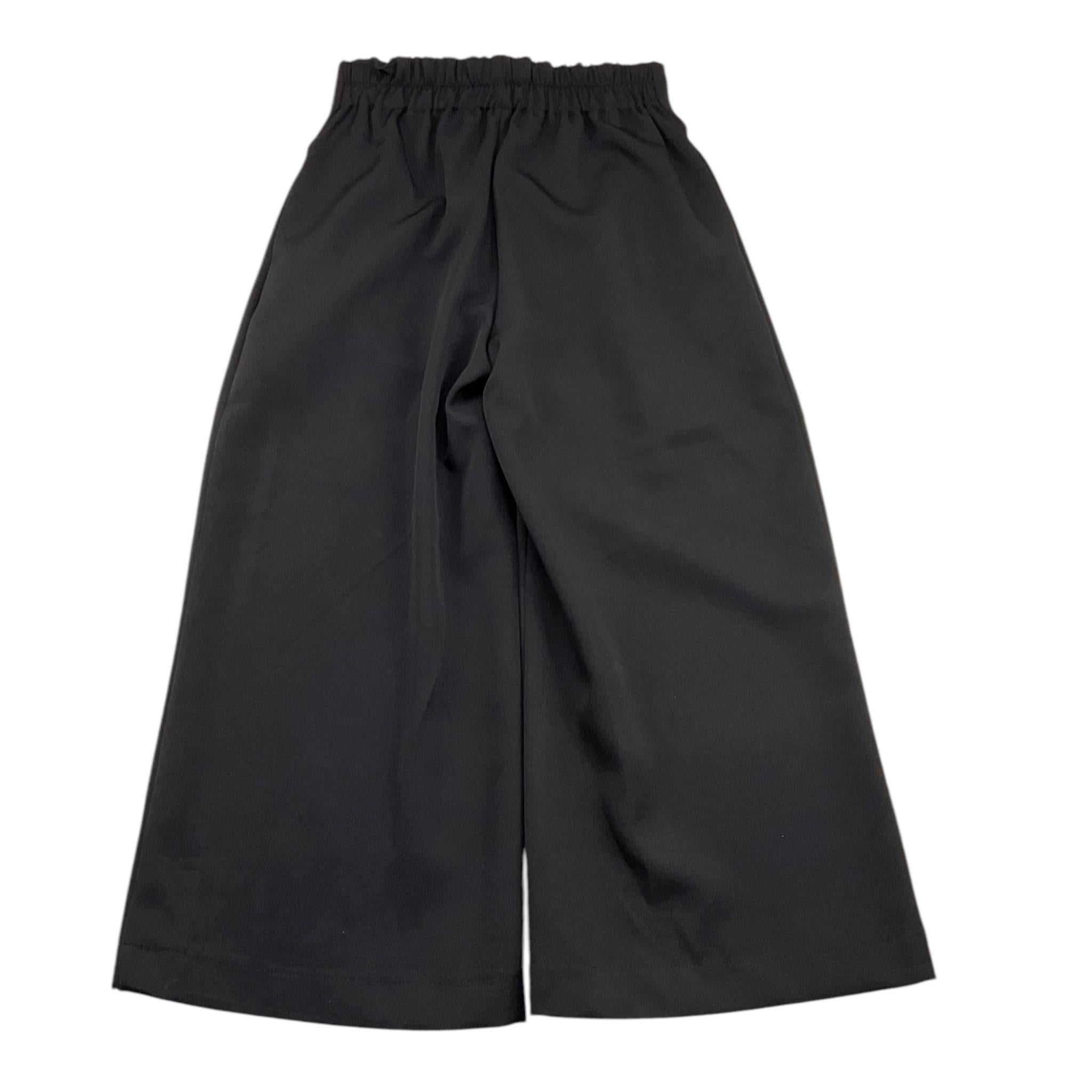 NAIDA pantalone tinta unita modello palazzo Nero per Bambina NAPA274 NERO NAIDA 