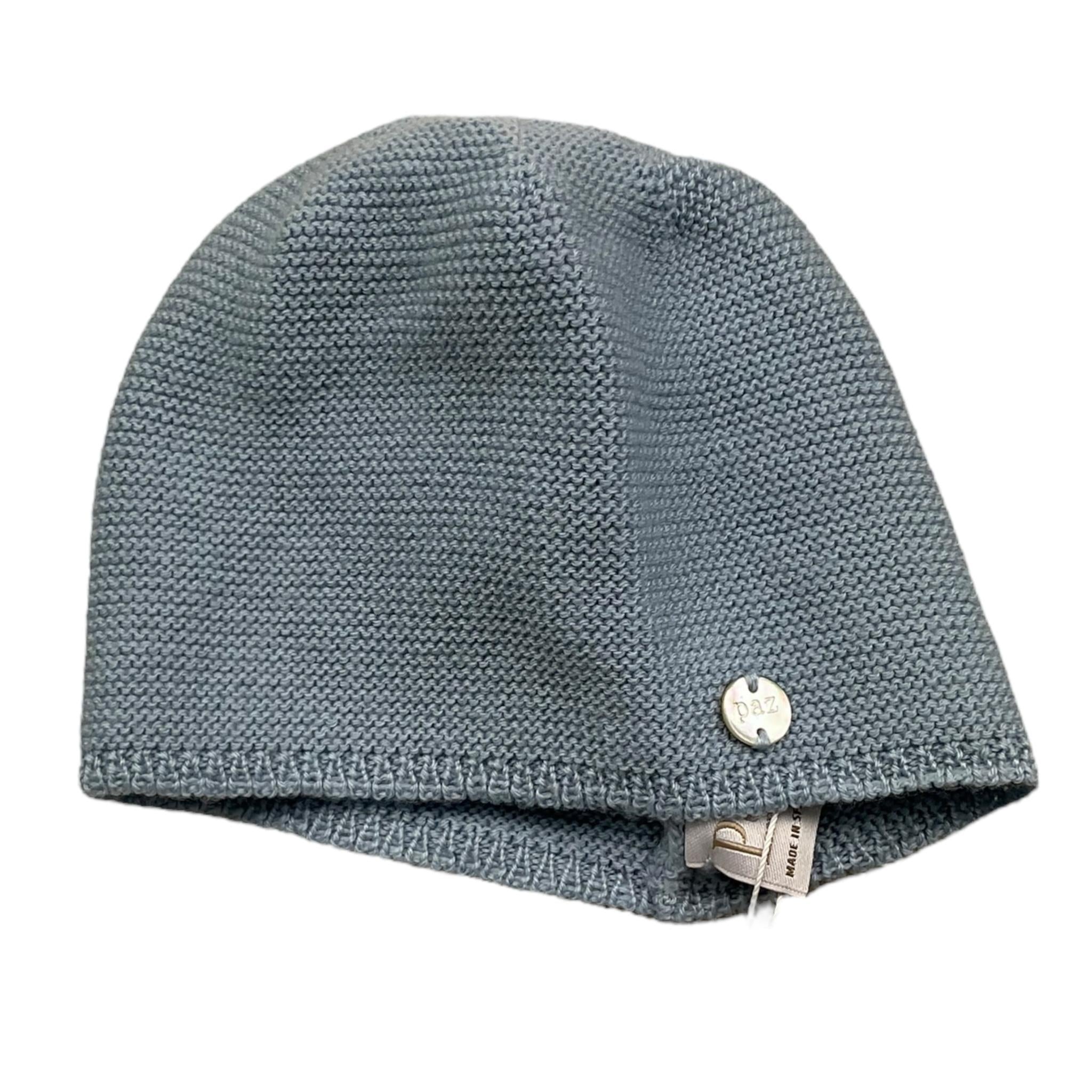 PAZ RODRIGUEZ cappello tinta unita con logo Azzurro per Neonato 040110974 AZZURRO PAZ RODRIGUEZ 