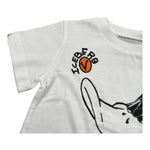 Iceberg T-Shirt Girocollo Tinta Unita con Stampe In Contrasto per Neonato TSICE5102BXX BIANCO ICEBERG 