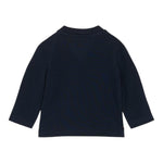 Tommy Hilfiger Shirt Girocollo Tinta Unita con Stampa per Neonato KN0KN01965 BLU TOMMY HILFIGER 