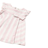 Mayoral Abito Mezza Manica Fantasia A Righe per Neonata 1847 BIANCO/ROSA MAYORAL 