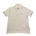 Boss Polo Mezza Manica Tinta Unita per Bambino J52015 BIANCO BOSS 