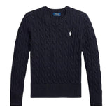 Ralph Lauren Maglia Girocollo Tinta Unita con Logo per Bambino 313901316009 BLU RALPH LAUREN 