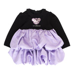 JOHN RICHMOND abito tinta unita con gonnellone manica lunga Nero per Neonata RIA24077VE NERO JOHN RICHMOND 