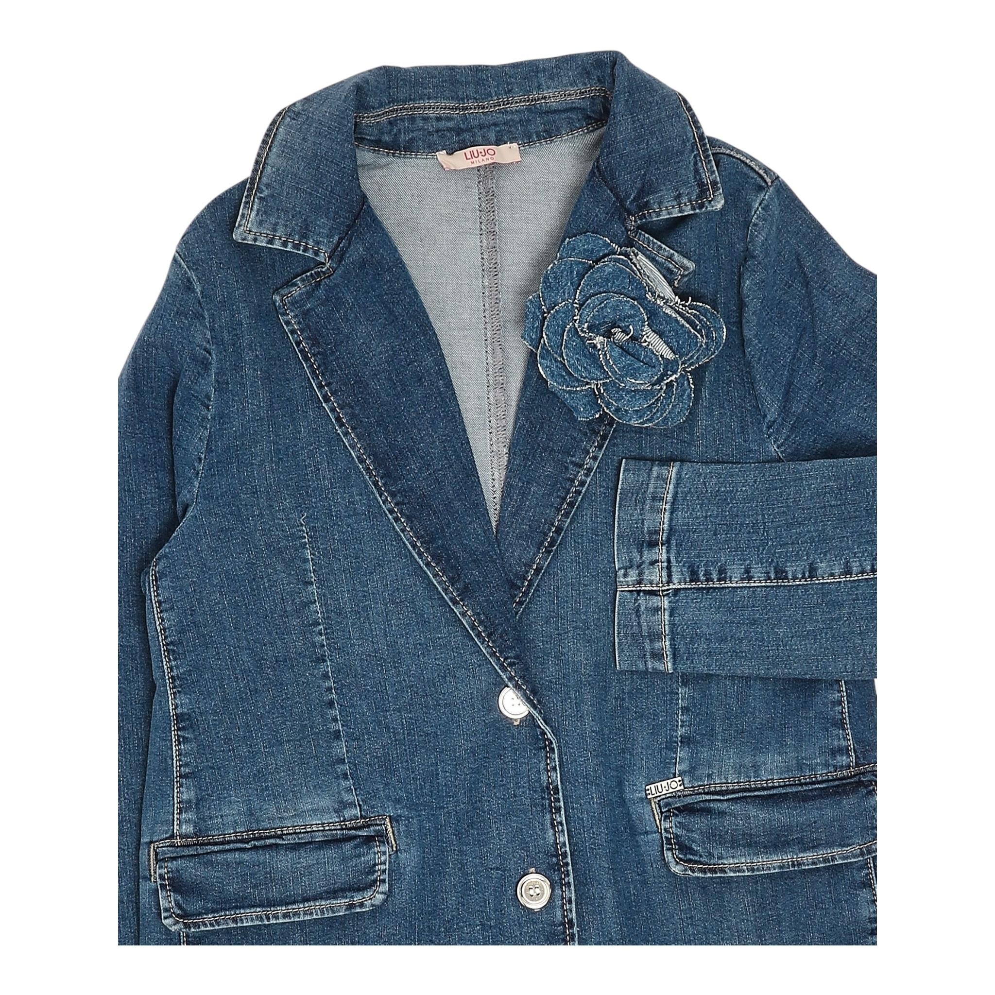 Liu Jo Giacca In Denim Tinta Unita per Bambina GA5090 BLU LIU JO 