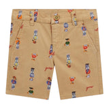 Guess Bermuda Tinta Unita con Fantasia Orsi per Bambino N5RD01WFY91J BEIGE GUESS 