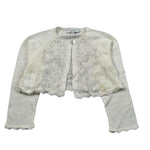 Le Coconne Coprispalle Tinta Unita con Ricami per Neonata LCN0985 PANNA LE COCONNE 