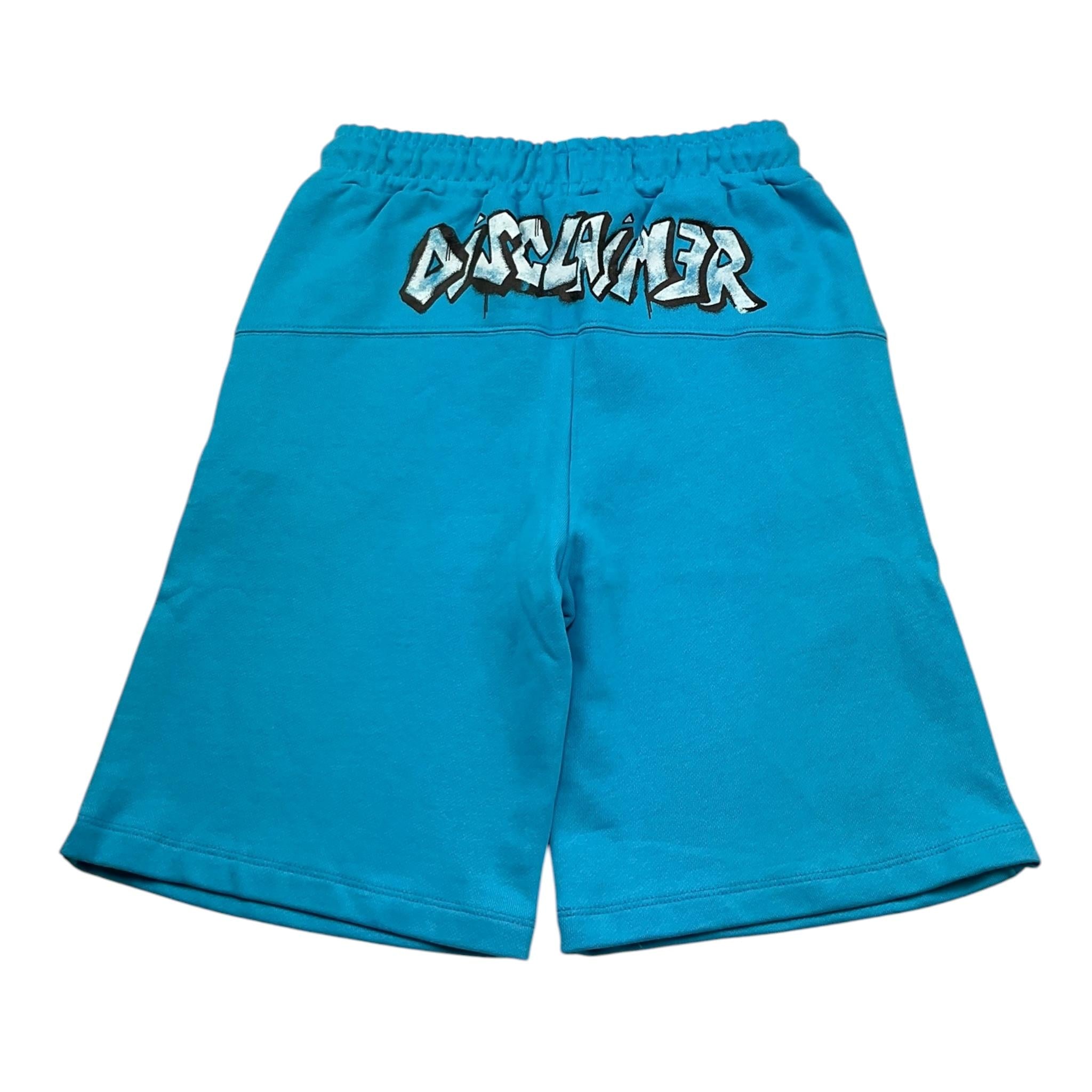 Disclaimer Bermuda In Tuta Tinta Unita con Logo per Bambino 25EDK58405 AZZURRO DISCLAIMER 