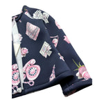 Monnalisa Felpa Tinta Unita con Zip E Stampa per Neonata 316815 BLU MONNALISA 