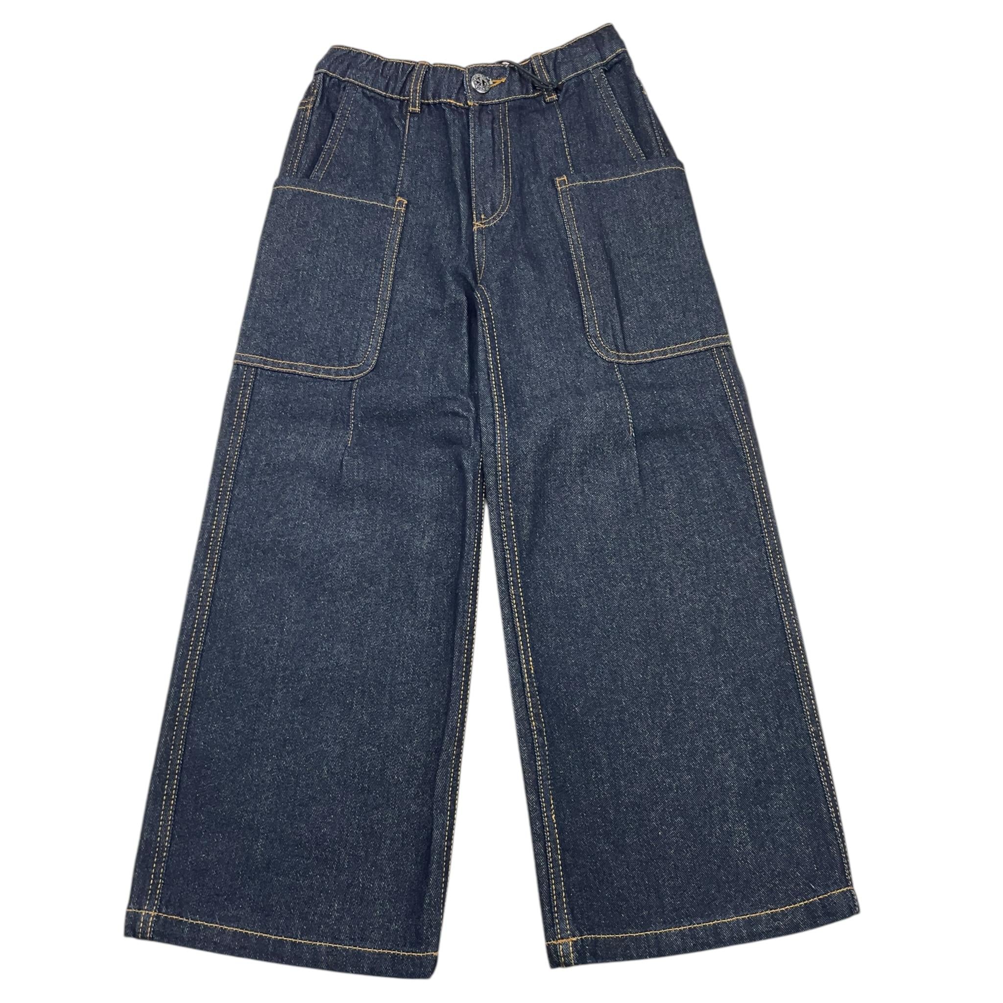 JOHN RICHMOND jeans tinta unita modello palazzo Blu per Bambina RGA25020JE BLU JOHN RICHMOND 