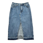 Marc Ellis Gonna In Denim Tinta Unita con Spacco per Bambina JMJSK16843 BLU MARC ELLIS 