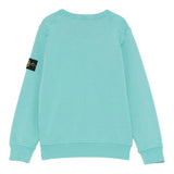 Stone Island Felpa Chiusa Girocollo Tinta Unita per Neonato K1S166100011 AZZURRO STONE ISLAND 