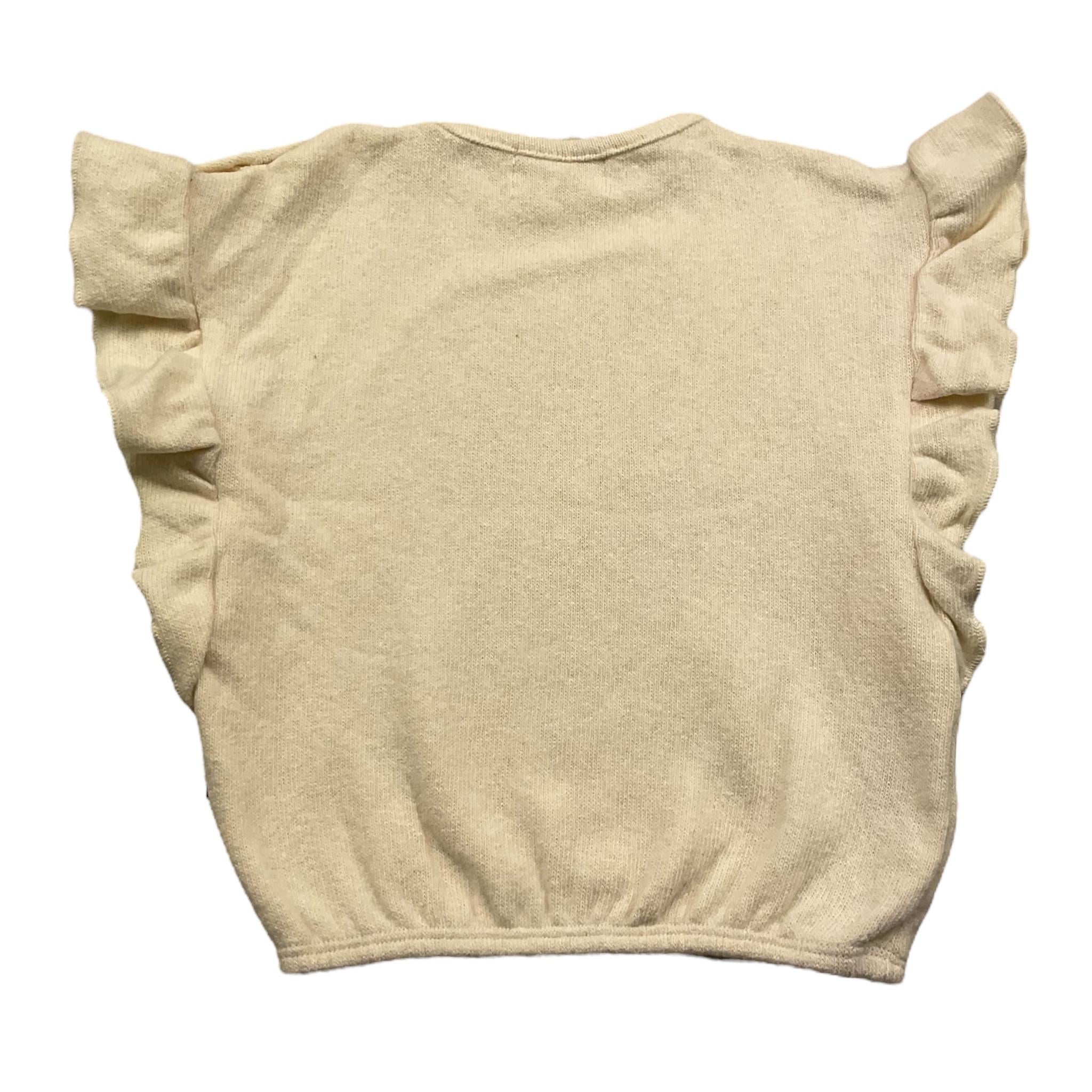 PETIT INDI maglia smanicata tinta unita Panna per Bambina AW24BK4807J PANNA PETIT INDI 