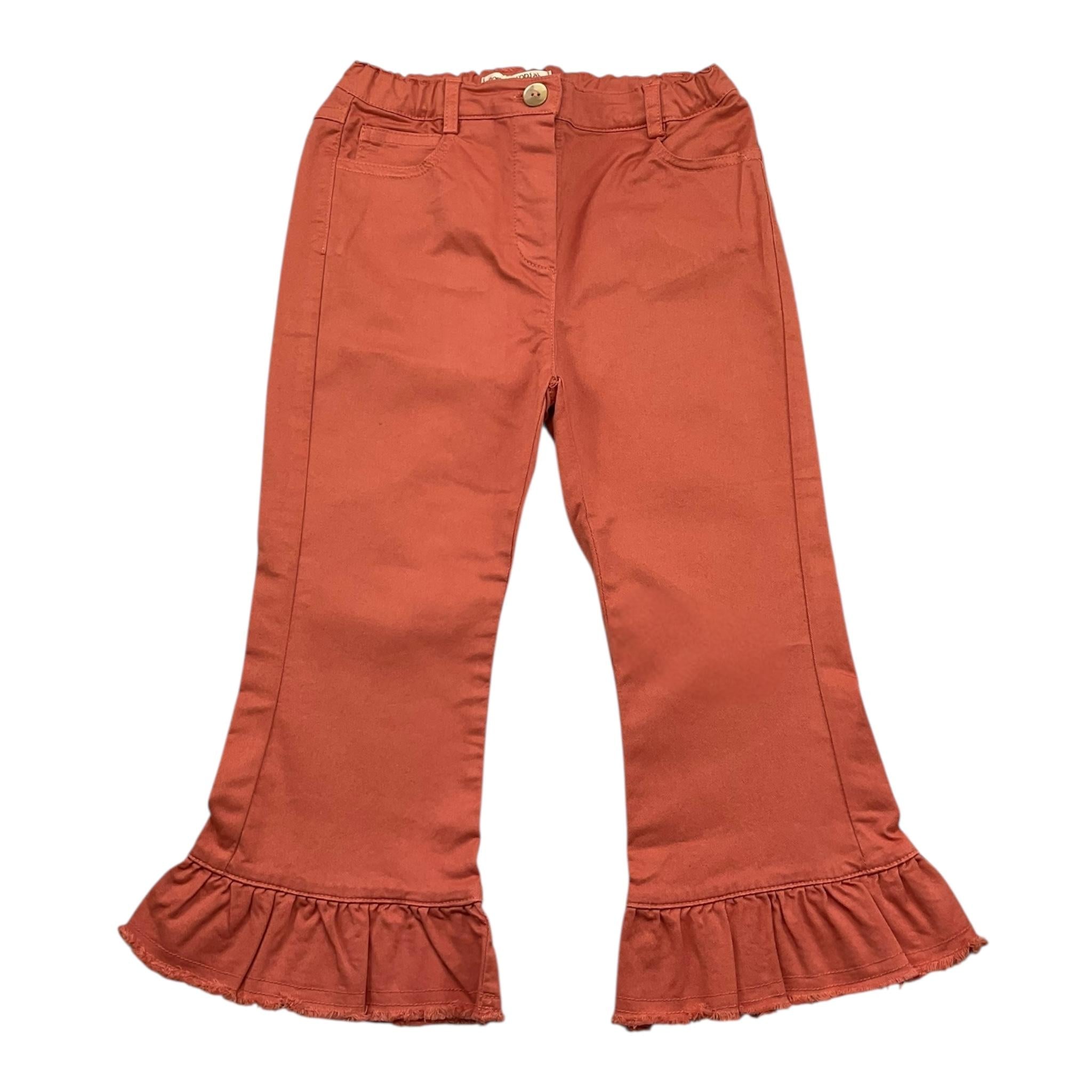 Zhoe & Tobiah Pantalone Tinta Unita Modello Zampa per Bambina J&P6F COCCIO ZHOE & TOBIAH 