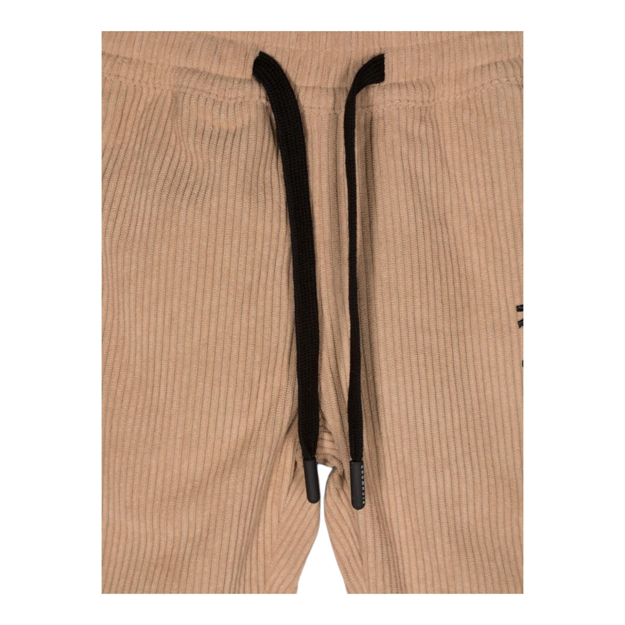 JOHN RICHMOND pantalone tinta unita con stampa e elastico in vita Sabbia per Neonato RIA24049PA SABBIA JOHN RICHMOND 