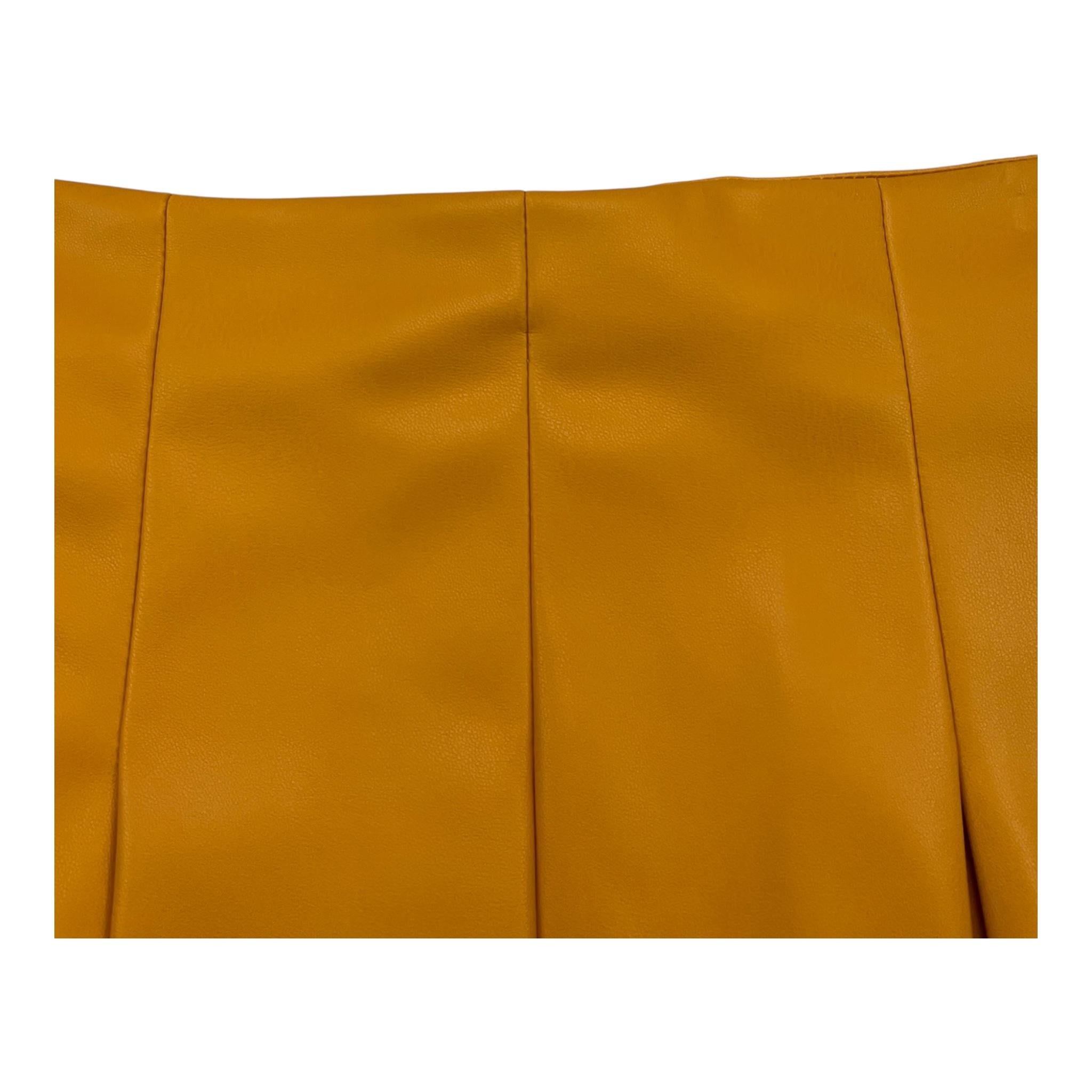 DIXIE gonna tinta unita in ecopelle Giallo per Bambina GB14200G56 GIALLO DIXIE 