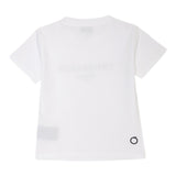 Trussardi T-Shirt Girocollo Tinta Unita con Stampa per Bambino TBP25043TS BIANCO TRUSSARDI 