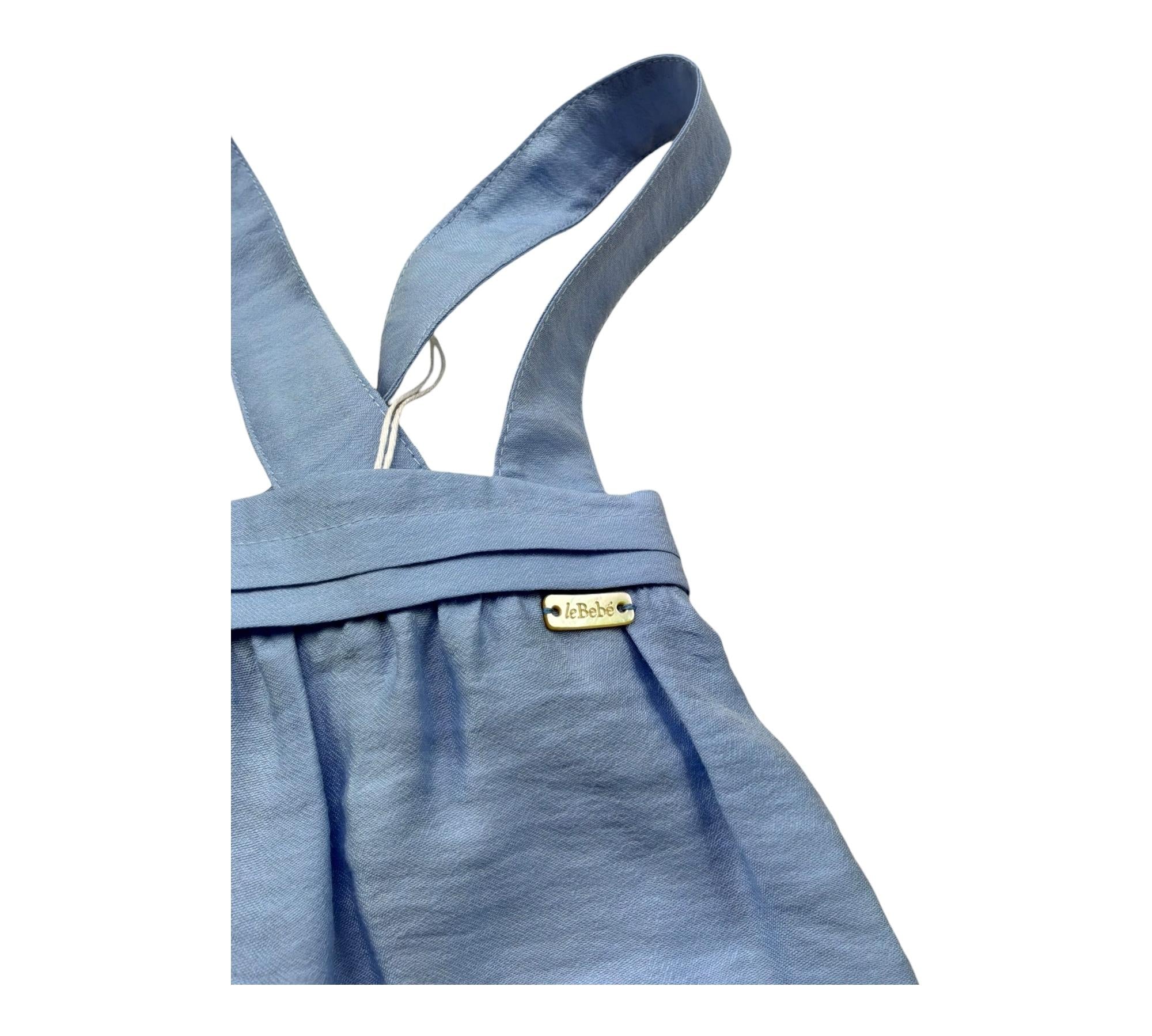 Le Bebe Pagliaccetto Tinta Unita  per Neonato LBB5376 AZZURRO LE BEBE 