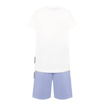 John Richmond Completo 2 Pezzi T-Shirt-Bermuda Bicolore per Bambino BP25008CJ BIANCO/AZZURRO JOHN RICHMOND 