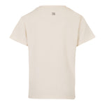 DOU DOU t-shirt girocollo tinta unita cn stampa in contrasto Panna per Bambino DV8P41 PANNA DOU DOU 