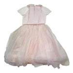 Monnalisa Abito Cerimonia Tinta Unita con Brillantini per Bambina DBIHN4I ROSA MONNALISA 