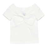 Philosophy T-Shirt Tinta Unita con Scollo A Barca per Bambina I1E618 BIANCO PHILOSOPHY 