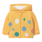 BOBOLI felpa in maglia tinta unita con cappuccio Giallo per Neonato 119102 GIALLO BOBOLI 