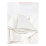 Elisabetta Franchi Abito Giromanica Tinta Unita per Bambina EFAB574 BIANCO ELISABETTA FRANCHI 