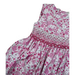 Malvi & Co Abito Giromanica Tinta Unita Fantasia Floreale per Neonata S25M016VEPP BIANCO MALVI & CO 