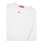 MAX&Co. maglia tinta unita girocollo con cuore Panna per Bambina MX00303 PANNA MAX&Co. 