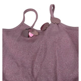 Please Tuta Intera Tinta Unita con Bretelle per Bambina TC07310G73 ROSA PLEASE 